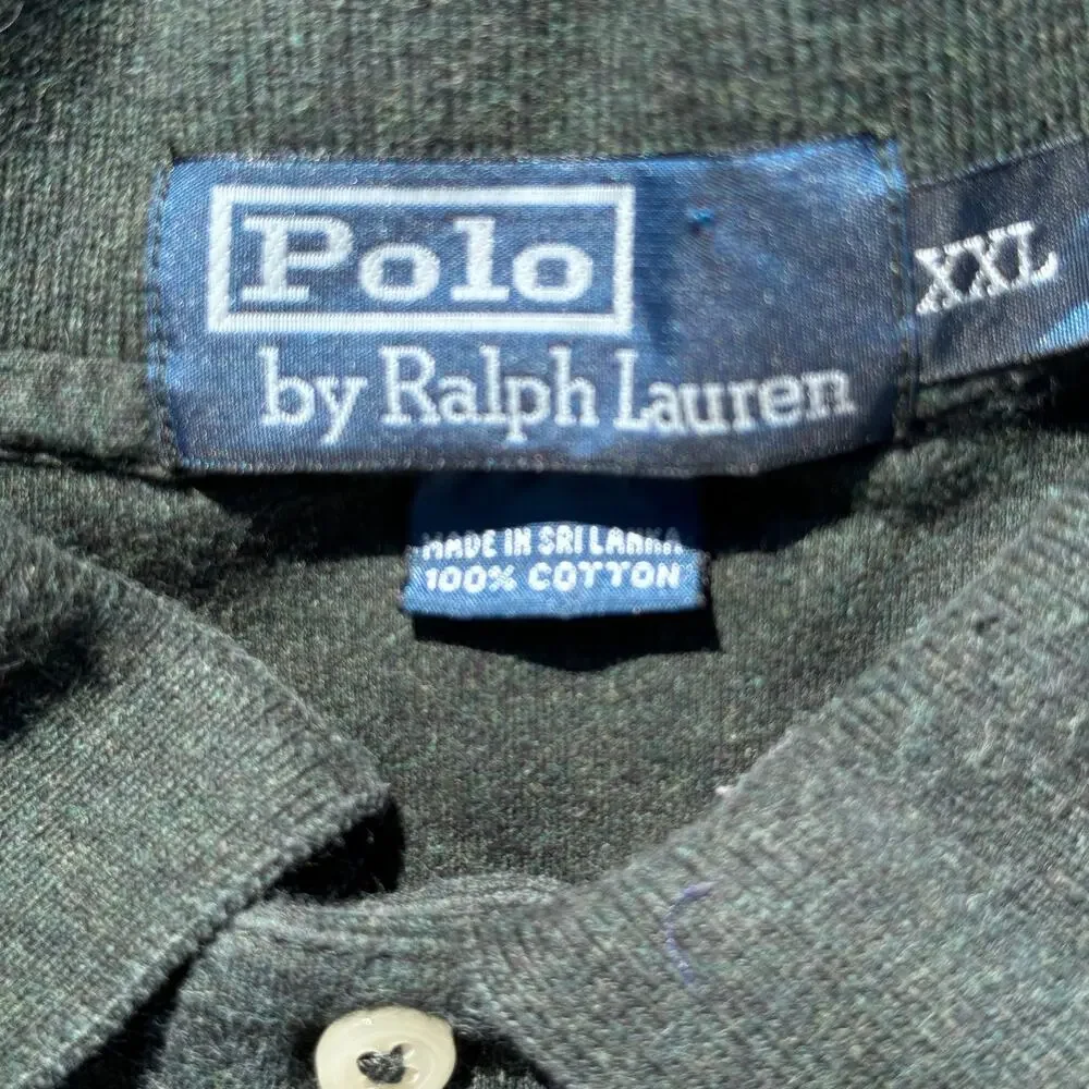 Polo By Ralph Lauren‎ Shirt Short Sleeve Collared Cotton Green Mens Size XXL